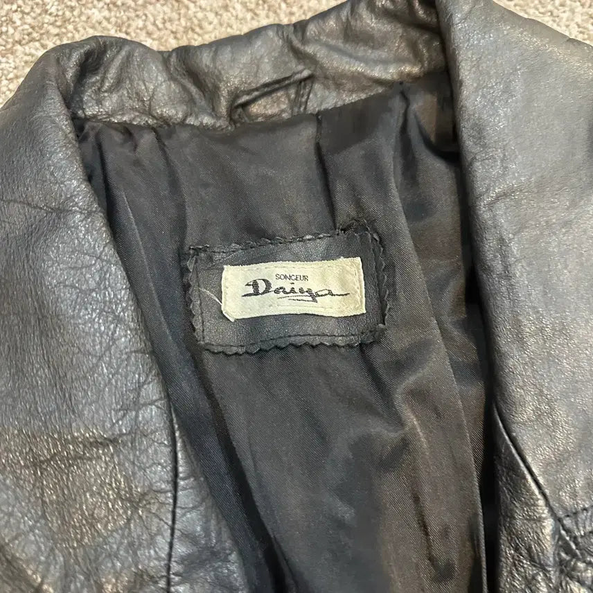 [BUNJANG] SONCEUR Daiya Trench Coat Jacket / SONCEUR Daiya 소가죽 트렌치 코트 자켓M-L