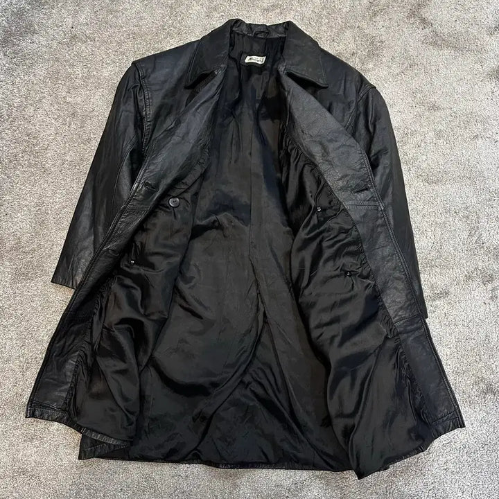 [BUNJANG] SONCEUR Daiya Trench Coat Jacket / SONCEUR Daiya 소가죽 트렌치 코트 자켓M-L