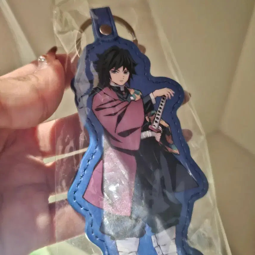 [BUNJANG] Demon Slayer Giyuu Leather Keyring / 귀멸 기유 가죽 키링