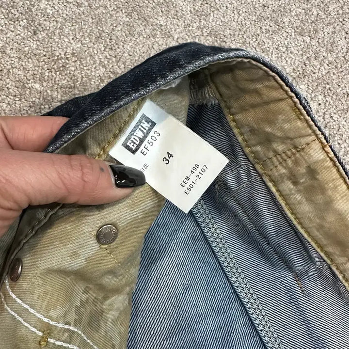 [BUNJANG] Edwin 503 Engineered Denim Pants (Size 34) / 에드윈503 이펑션 엔지니어드 데님 팬츠(34)