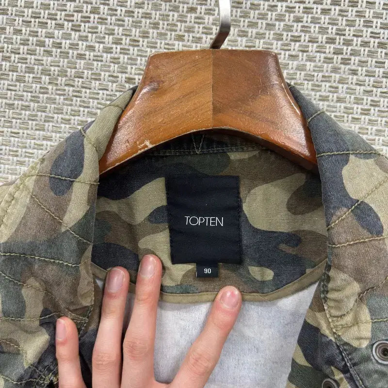 [SOLD OUT] 탑텐 밀리터리 카모 자켓 90 M12383