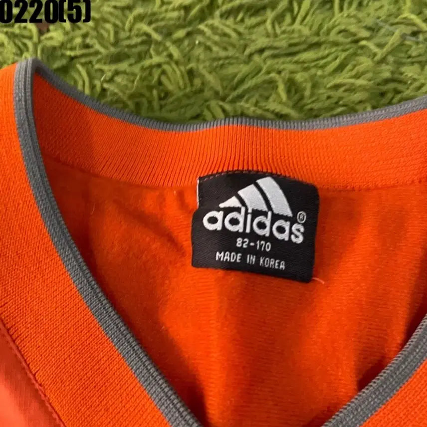 [BUNJANG] Adidas 0220 Warm-Up Pullover / 아디다스 오렌지색 웜업 바람막이 풀오버 0220