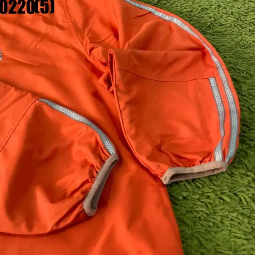 [BUNJANG] Adidas 0220 Warm-Up Pullover / 아디다스 오렌지색 웜업 바람막이 풀오버 0220