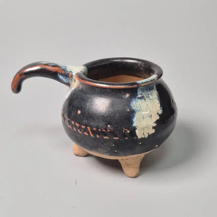 [SOLD OUT] 송금대 흑유 청반 삼족 조형호 중국도자기 골동품 고미술품 수집품 도자기