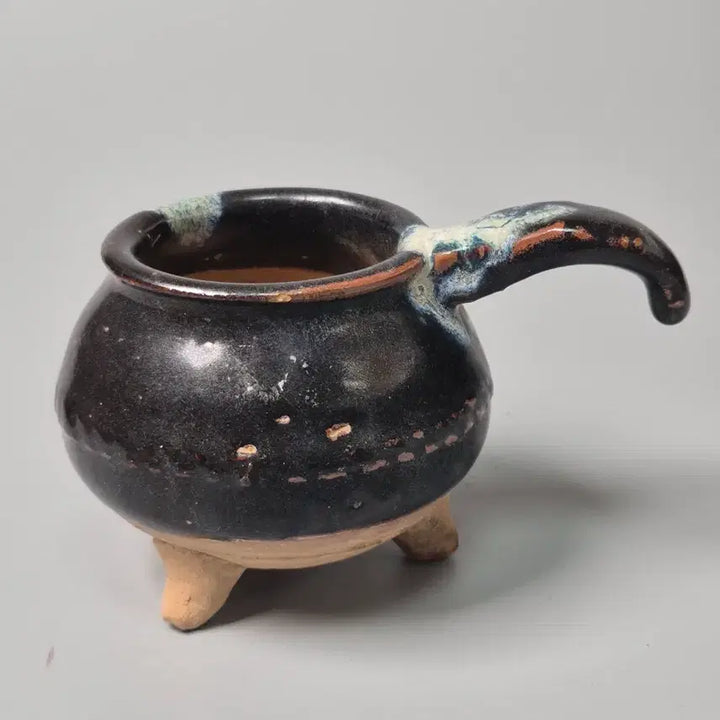 [SOLD OUT] 송금대 흑유 청반 삼족 조형호 중국도자기 골동품 고미술품 수집품 도자기