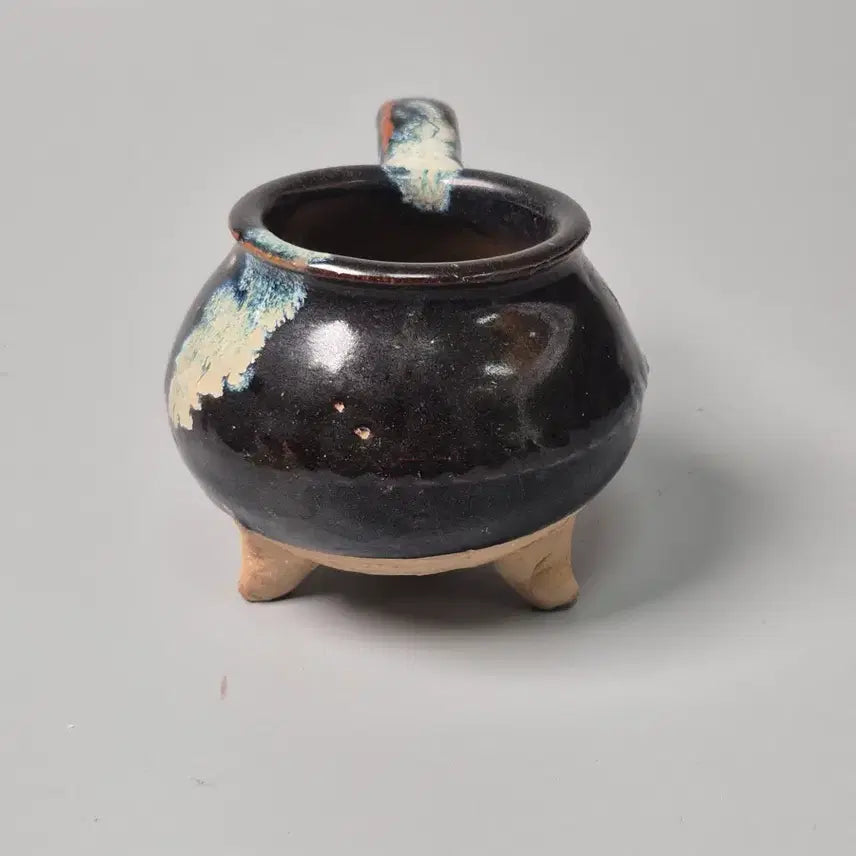 [SOLD OUT] 송금대 흑유 청반 삼족 조형호 중국도자기 골동품 고미술품 수집품 도자기