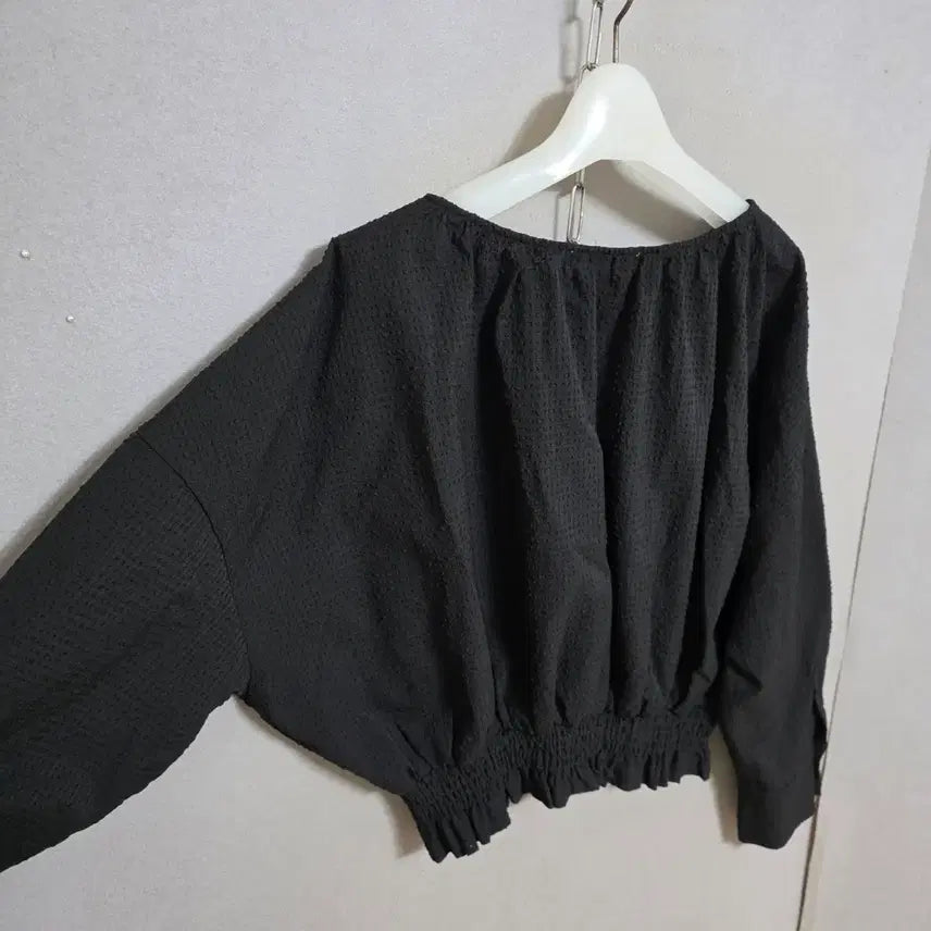 [BUNJANG] No Group or Member Specified / 지지미스타일소재 허리밴드 블라우스 F  n2062