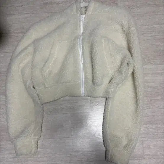 [BUNJANG] Cropped Zip-up Jacket / 뽀글이 크롭 집업