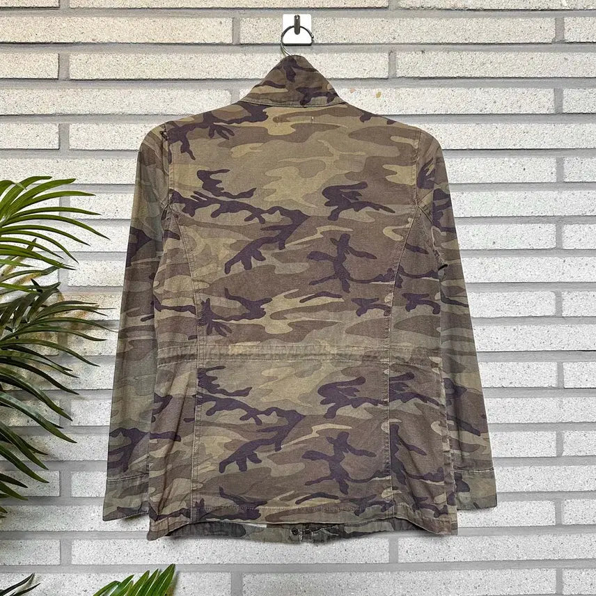 [BUNJANG] Vintage Field Jacket / JPN VINTAGE 필드 자켓 하이넥 멀티포켓 카모 패턴 디테일 카키