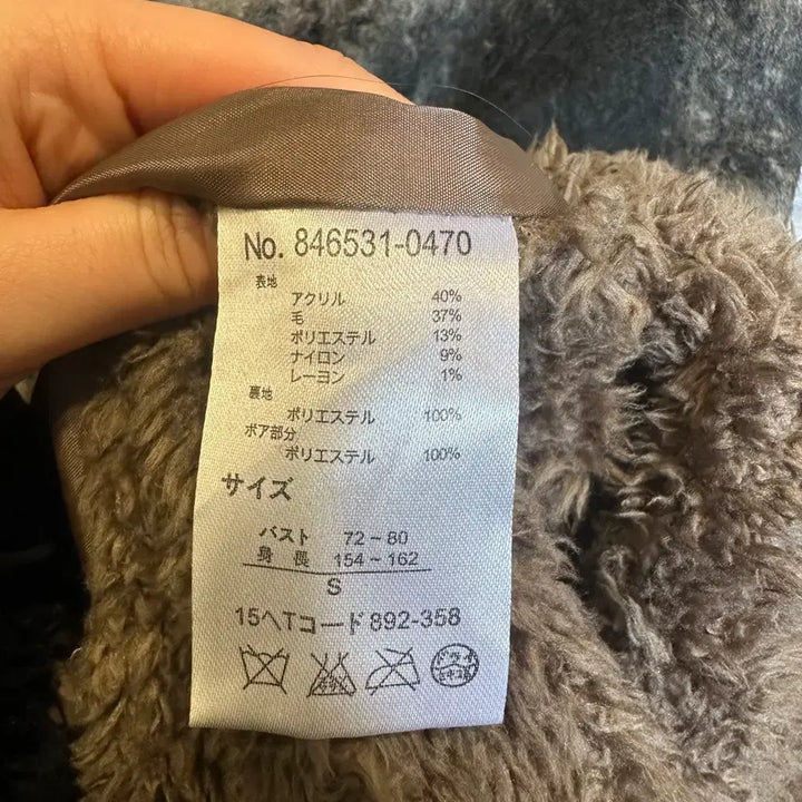 [BUNJANG] Vintage Check Pattern Long Coat / JPN VINTAGE 후드 롱 코트 체크 패턴 털 안감 디테일 그린