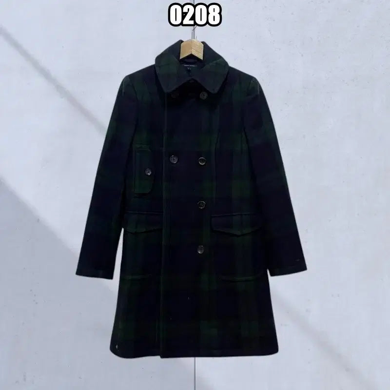[BUNJANG] M Tommy Hilfiger Tartan Check Coat / M 타미힐피거 발마칸 타탄 체크 코트
