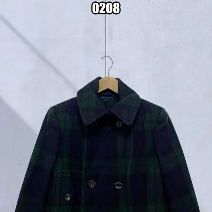 [BUNJANG] M Tommy Hilfiger Tartan Check Coat / M 타미힐피거 발마칸 타탄 체크 코트