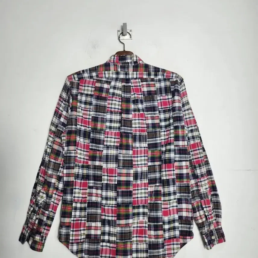 [BUNJANG] S Polo Ralph Lauren Madras Patchwork Check Shirt / S 폴로 랄프로렌 마드라스 패치워크 체크 셔츠