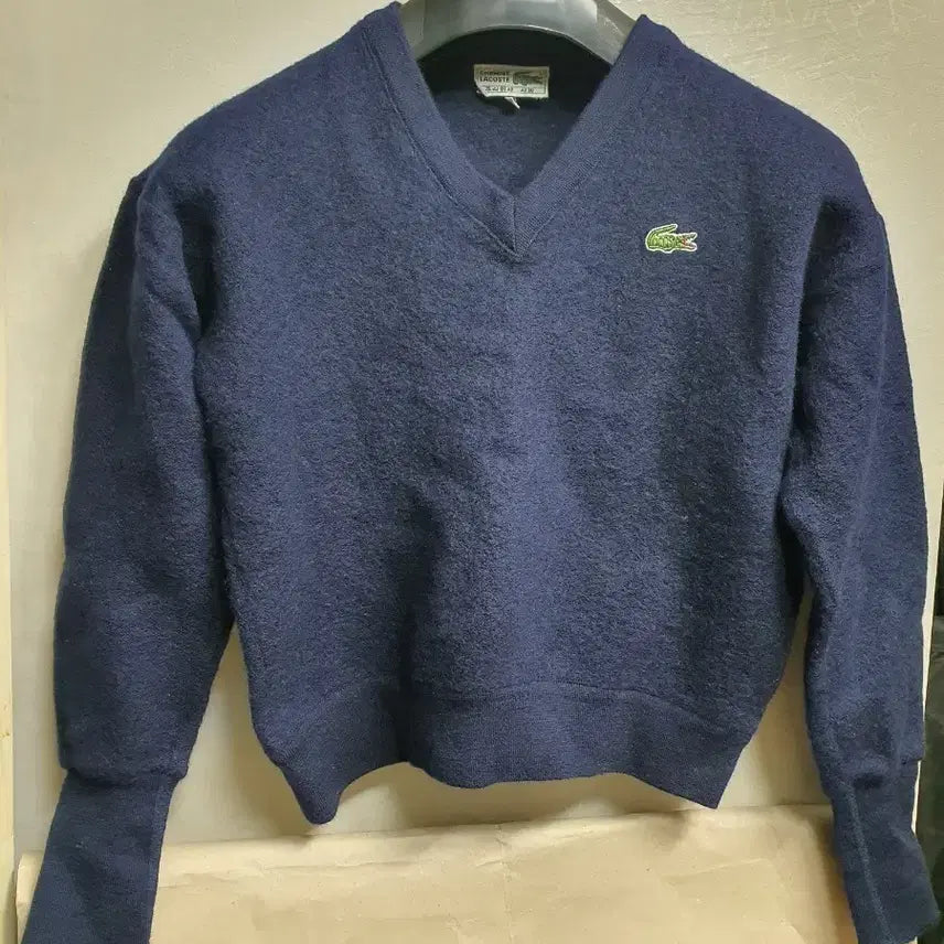 [SOLD OUT] 라코스테 클래식 여성 울 크롭 스웨터 XS