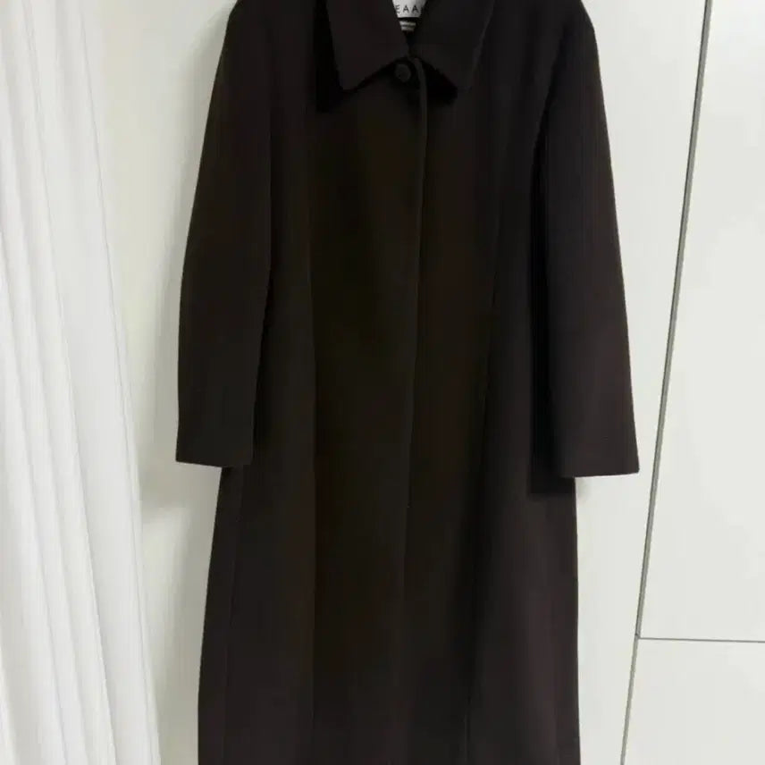 [BUNJANG] EAAH Brown Coat / EAAH 이아 울 코트 브라운