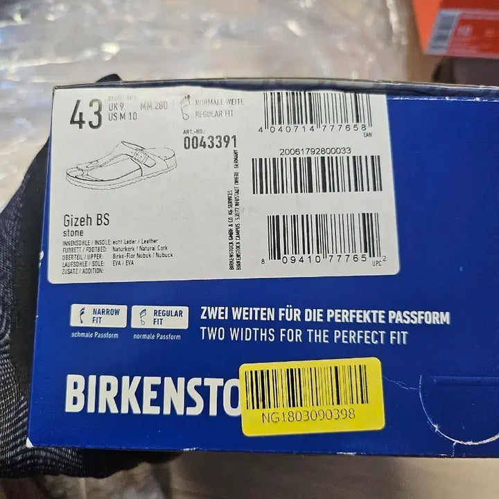 [BUNJANG] Birkenstock Gizeh BS Sandals / 버켄스탁 Gizeh BS 스톤 43사이즈