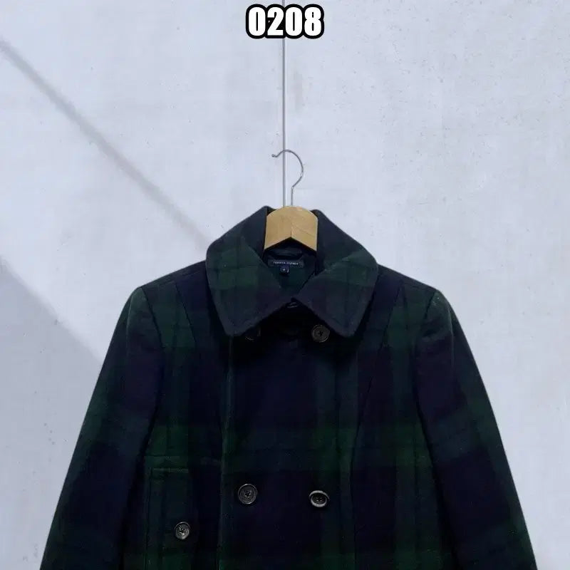 [BUNJANG] Tartan Check Coat / M 타미힐피거 발마칸 타탄 체크 코트
