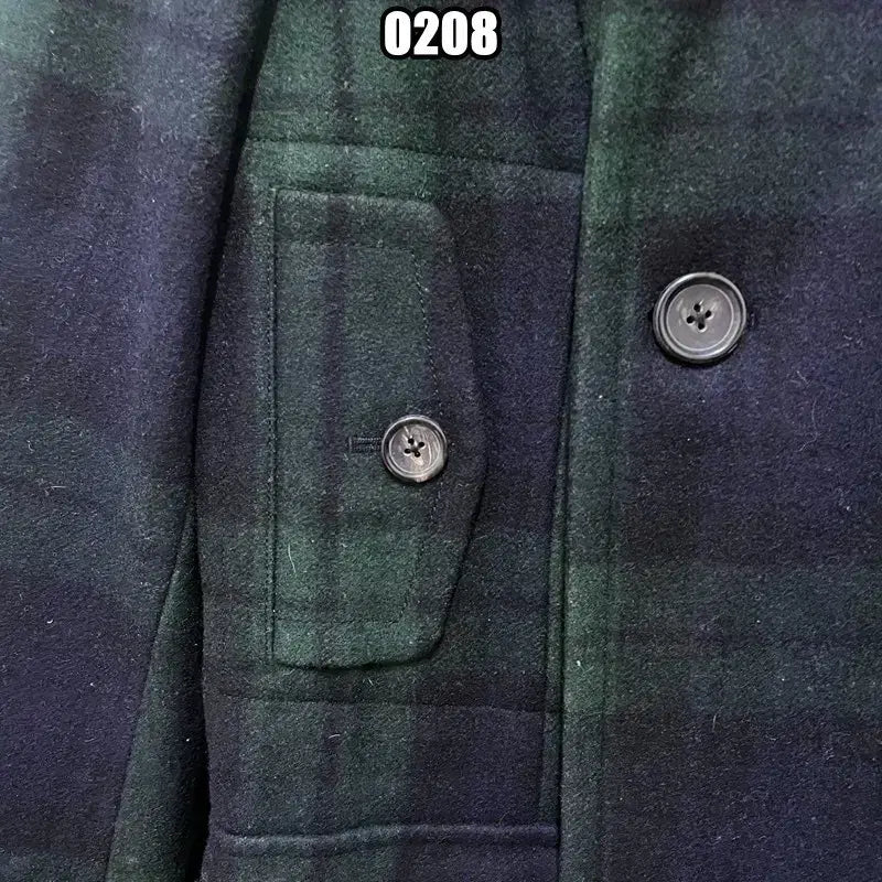 [BUNJANG] Tartan Check Coat / M 타미힐피거 발마칸 타탄 체크 코트
