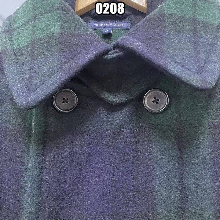 [BUNJANG] Tartan Check Coat / M 타미힐피거 발마칸 타탄 체크 코트