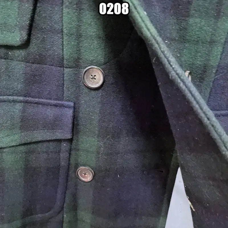 [BUNJANG] Tartan Check Coat / M 타미힐피거 발마칸 타탄 체크 코트