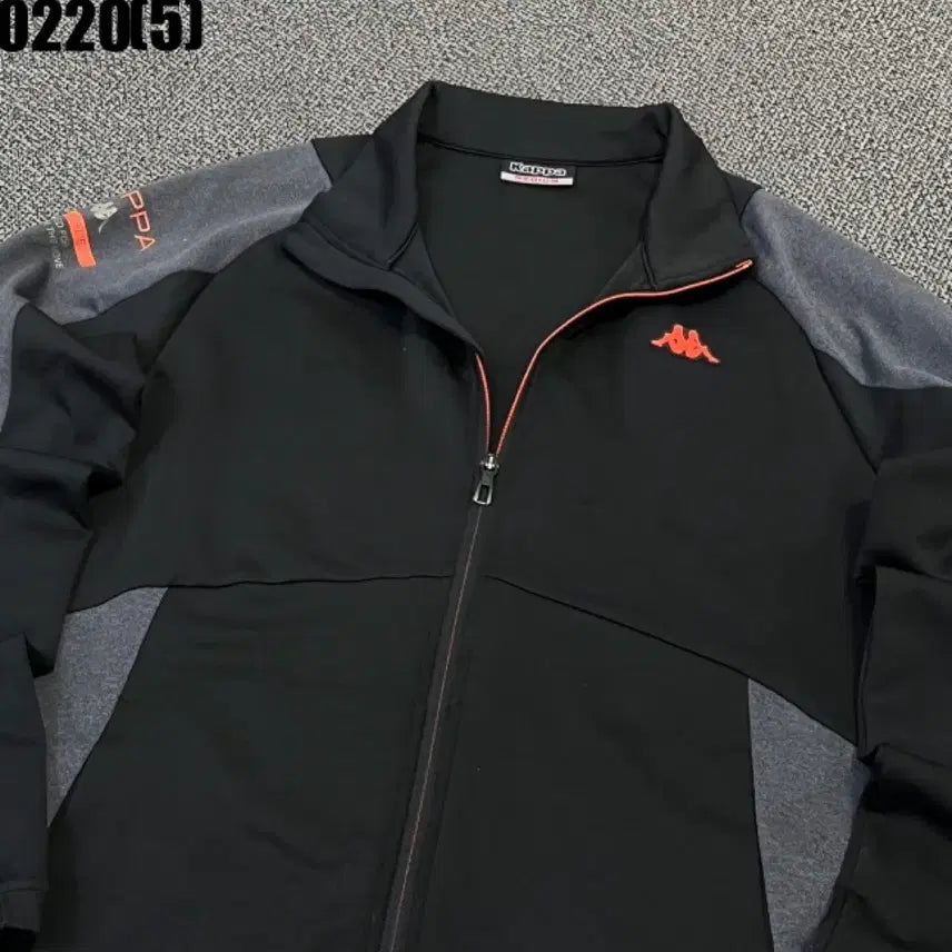 [BUNJANG] Kappa 0220 Track Jacket / 카파 블랙/회색 배색 트랙 자켓m 0220