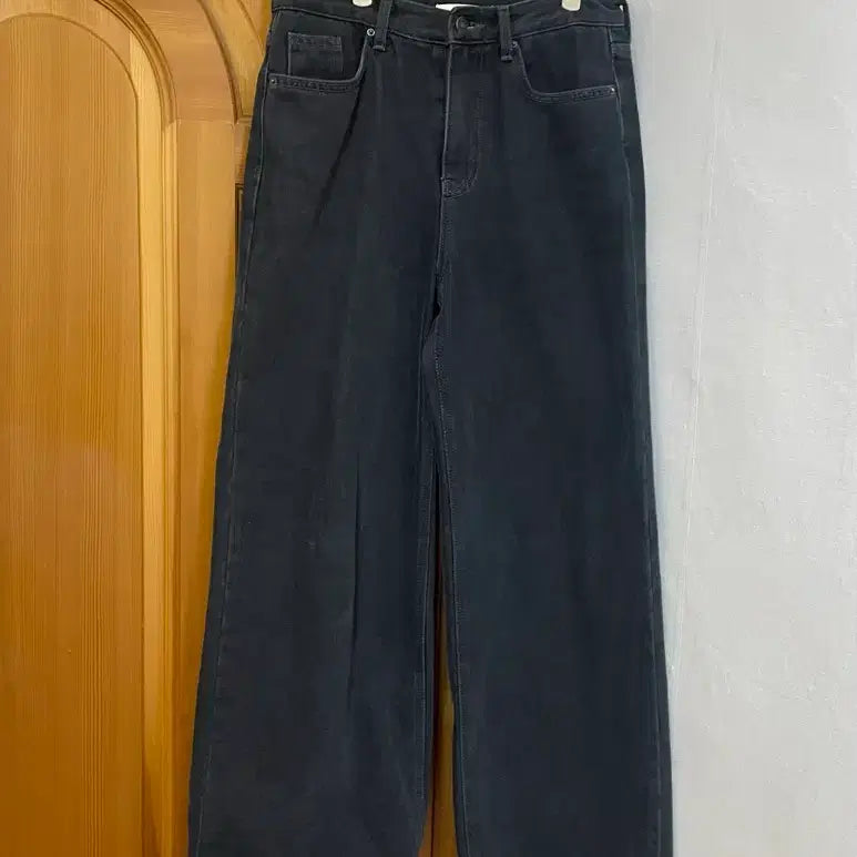 [BUNJANG] Degress Black Denim Pants / 디그리스 흑청 와이드 데님 팬츠