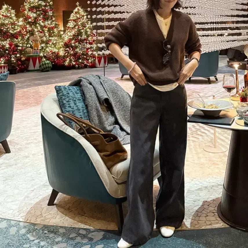 [BUNJANG] Degress Black Denim Pants / 디그리스 흑청 와이드 데님 팬츠