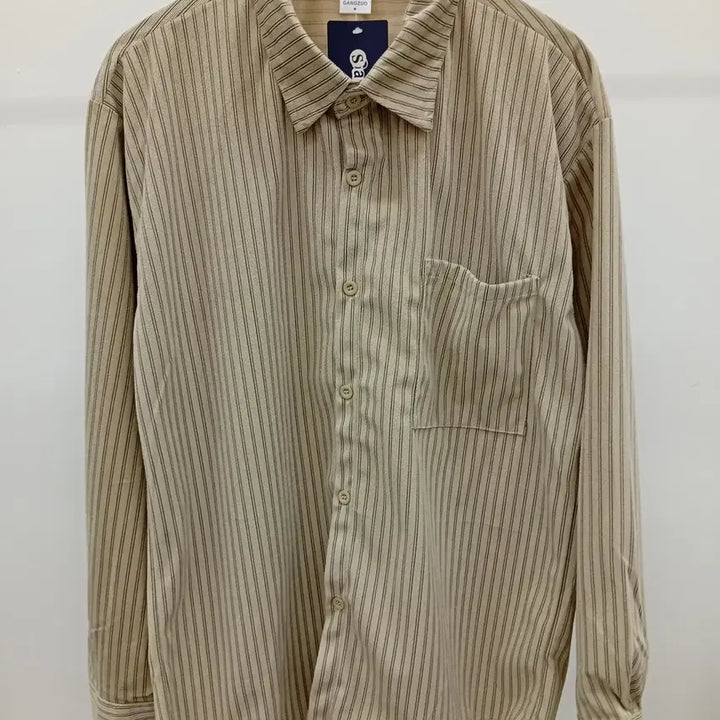 [BUNJANG] Stripe Velvet Shirt / 스트라이프 벨벳 셔츠