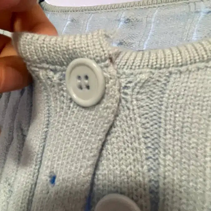 [BUNJANG] Pastel Knit Cardigan (Blue) / 봄이니까 파스텔 니트 가디건(블루)