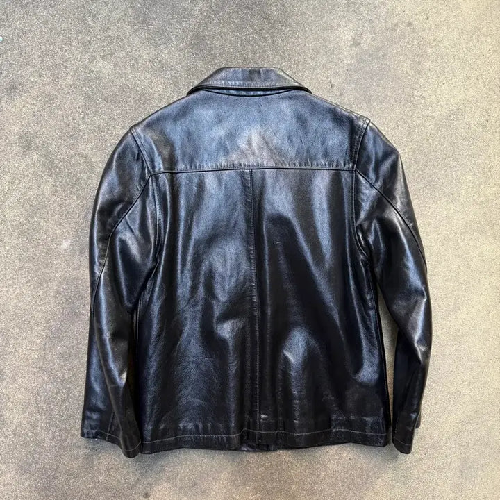 [BUNJANG] Old Navy Cow Leather Jacket / 00s 올드 갭 카우 레더 자켓