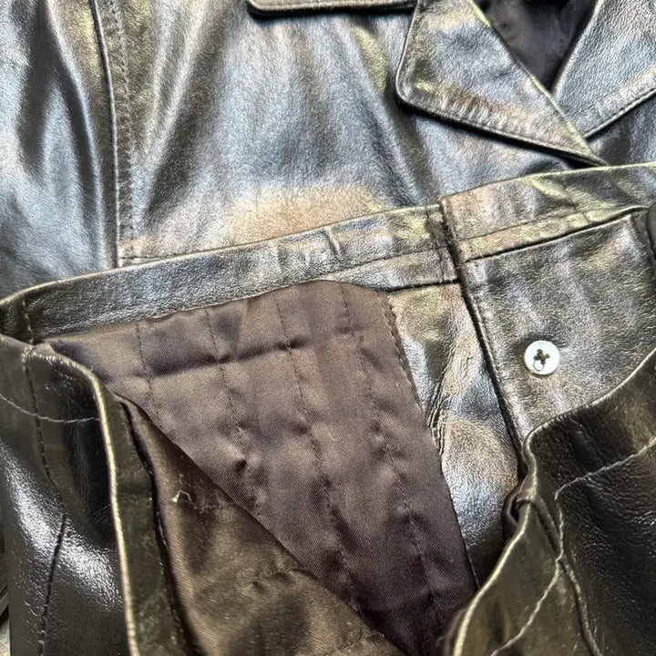 [BUNJANG] Old Navy Cow Leather Jacket / 00s 올드 갭 카우 레더 자켓