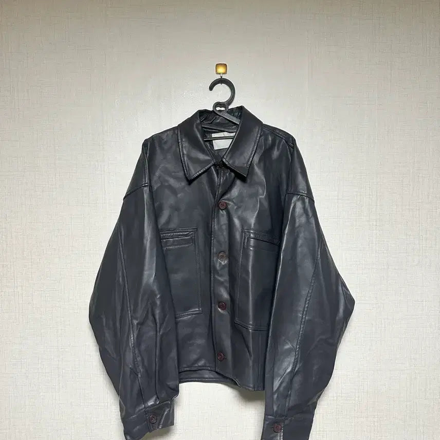 [BUNJANG] Leather Button Jacket / [초급처] 레더 버튼 자켓