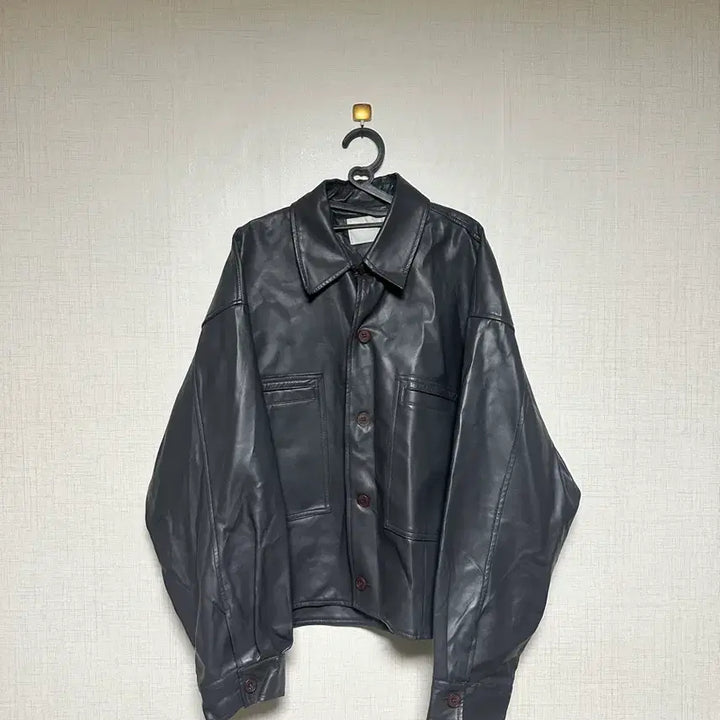 [BUNJANG] Leather Button Jacket / [초급처] 레더 버튼 자켓
