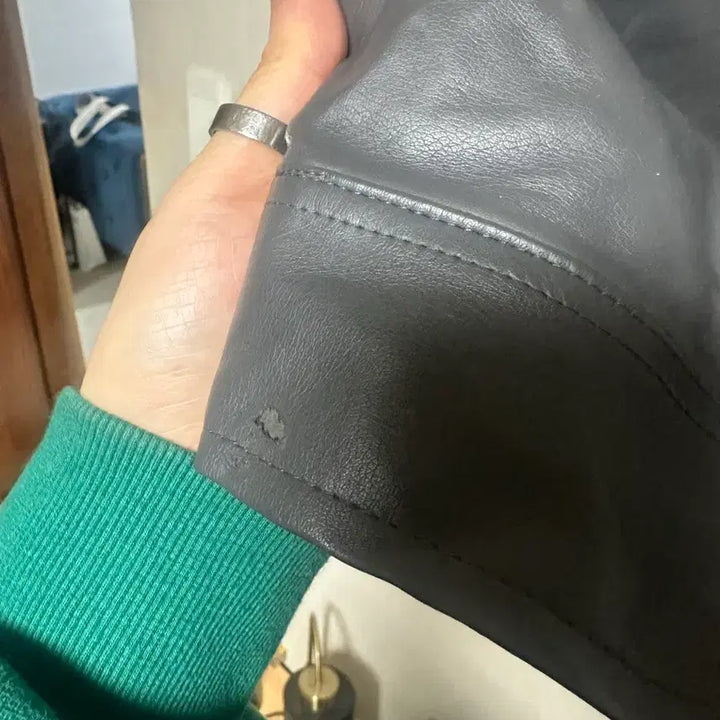 [BUNJANG] Leather Button Jacket / [초급처] 레더 버튼 자켓