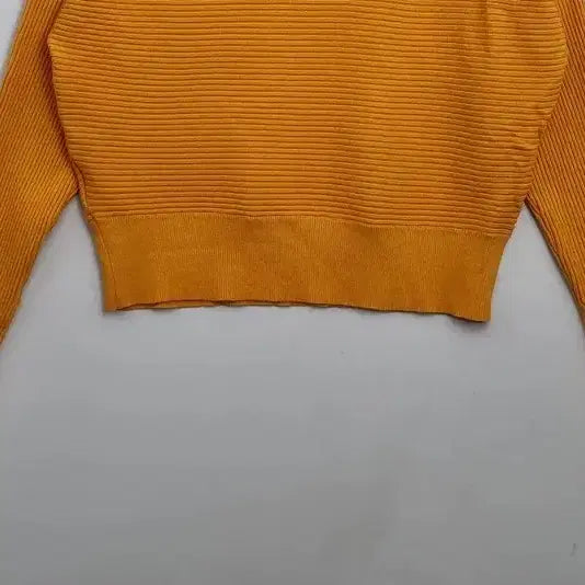 [BUNJANG] Maison de Papillon Orange Boat Neck Knit Top / Maison de Papillon 오렌지 보트넥 니트 [F] 리브드 니트