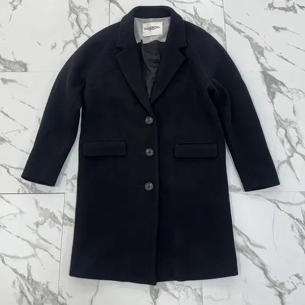 [BUNJANG] Essential Antwerp Black Coat / 에센셜 앤트워프 블랙 코트