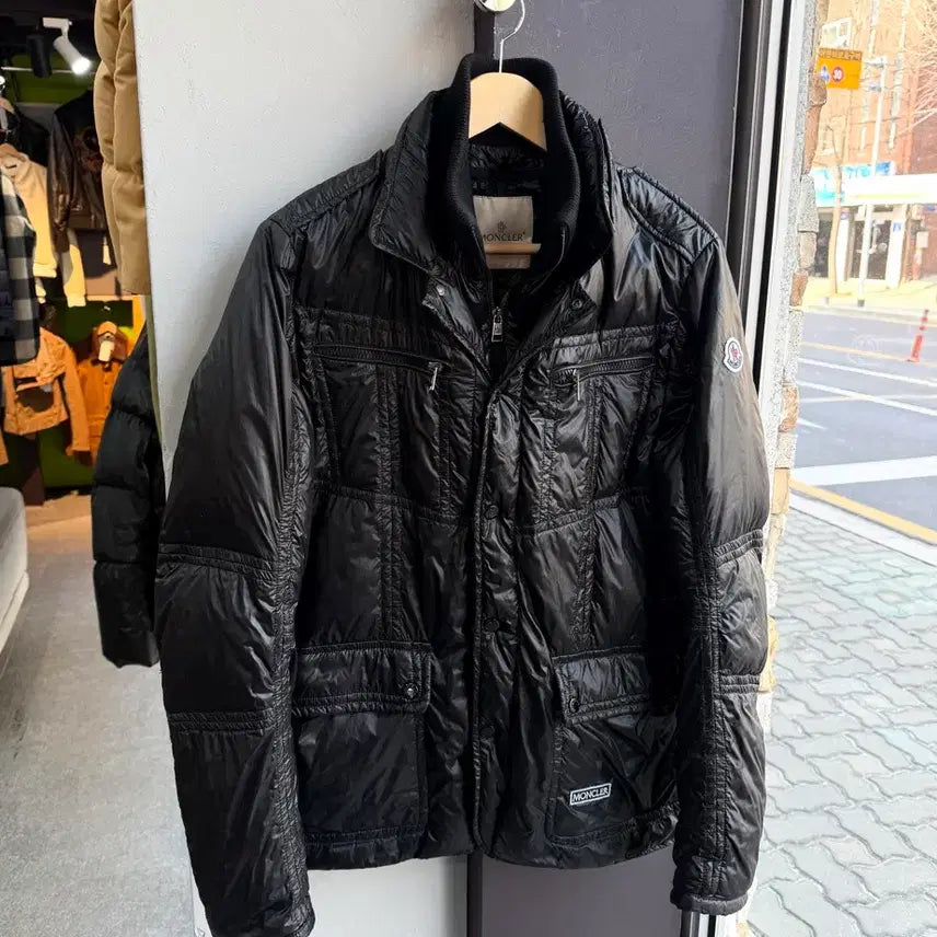 [BUNJANG] Moncler Goose Down Biker Layer Padded Jacket / 2/ 몽클레어 구스다운 바이커 레이어 패딩자켓