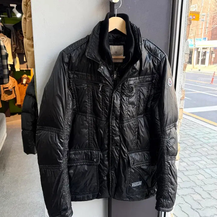 [BUNJANG] Moncler Goose Down Biker Layer Padded Jacket / 2/ 몽클레어 구스다운 바이커 레이어 패딩자켓