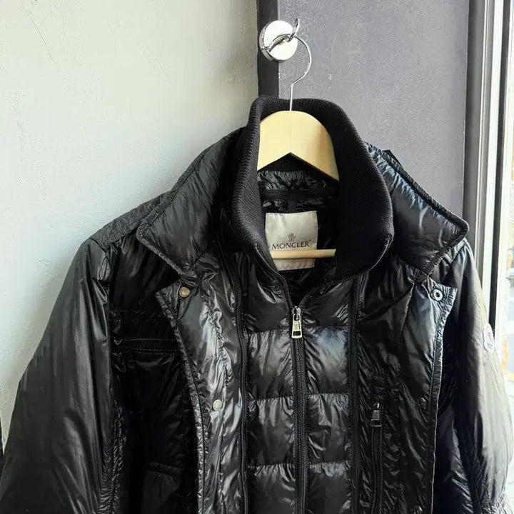 [BUNJANG] Moncler Goose Down Biker Layer Padded Jacket / 2/ 몽클레어 구스다운 바이커 레이어 패딩자켓