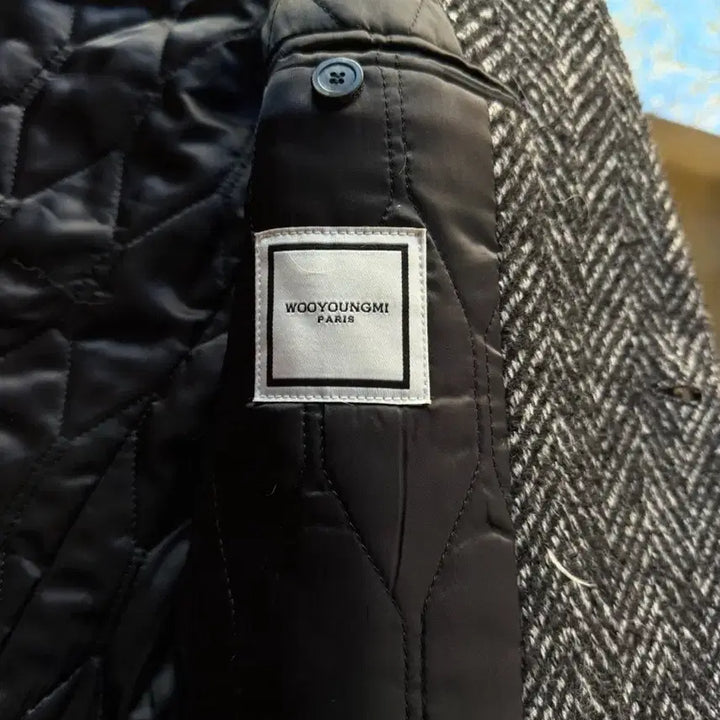 [BUNJANG] Wooyoungmi Herringbone Coat (Men's Size 95-100) / 우영미 헤링본 코트 남성95-100