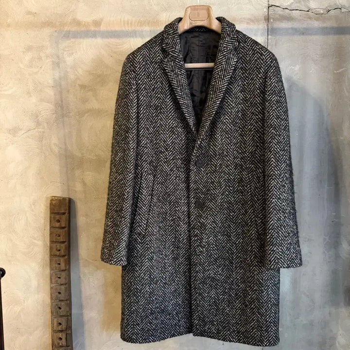 [BUNJANG] Wooyoungmi Herringbone Coat (Men's Size 95-100) / 우영미 헤링본 코트 남성95-100