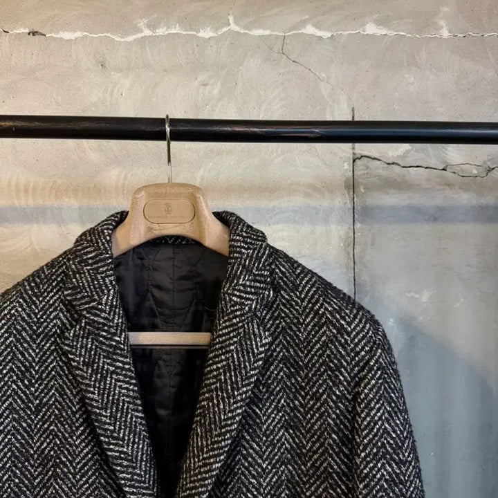 [BUNJANG] Wooyoungmi Herringbone Coat (Men's Size 95-100) / 우영미 헤링본 코트 남성95-100