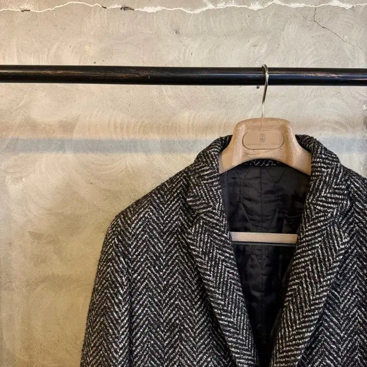 [BUNJANG] Wooyoungmi Herringbone Coat (Men's Size 95-100) / 우영미 헤링본 코트 남성95-100