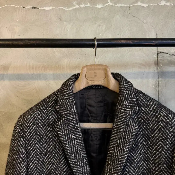 [BUNJANG] Wooyoungmi Herringbone Coat (Men's Size 95-100) / 우영미 헤링본 코트 남성95-100