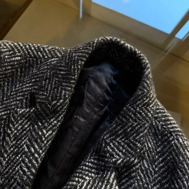 [BUNJANG] Wooyoungmi Herringbone Coat (Men's Size 95-100) / 우영미 헤링본 코트 남성95-100