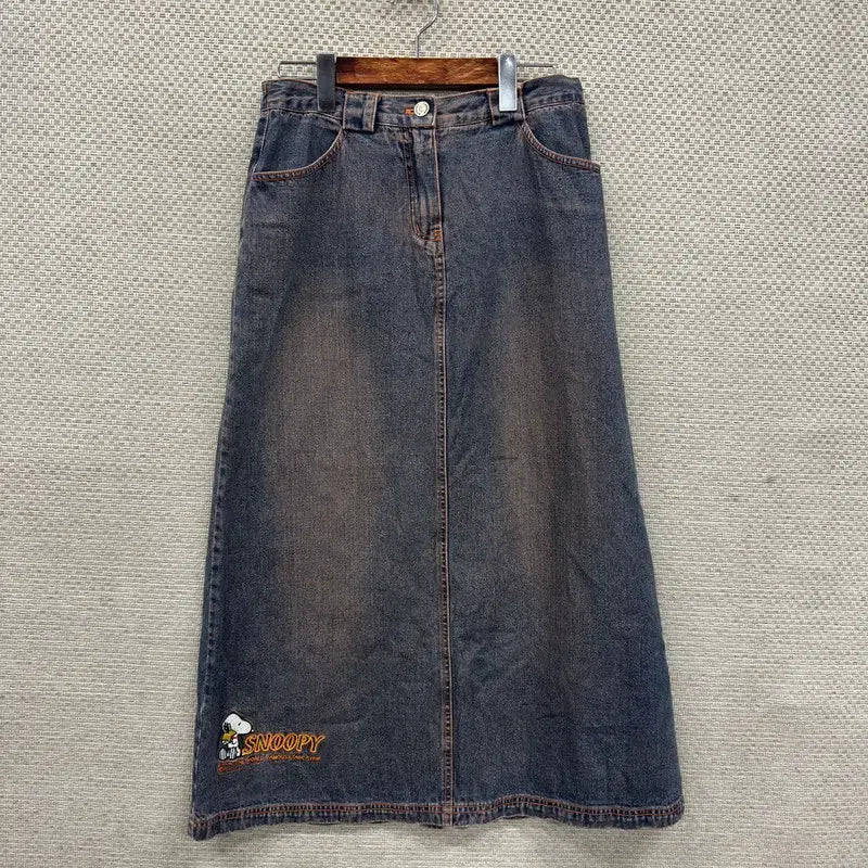 [SOLD OUT] 빈티지 스누피 청치마 데님 스커트 26인치 M12393