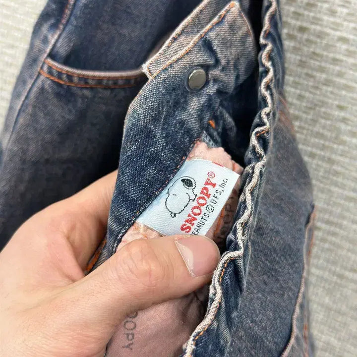 [SOLD OUT] 빈티지 스누피 청치마 데님 스커트 26인치 M12393