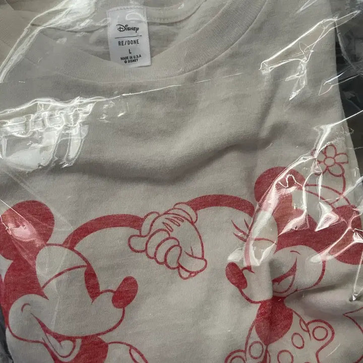 [BUNJANG] Redone Mickey & Minnie T-shirt (New) / Redone 리던 X Disney 티셔츠 새상품