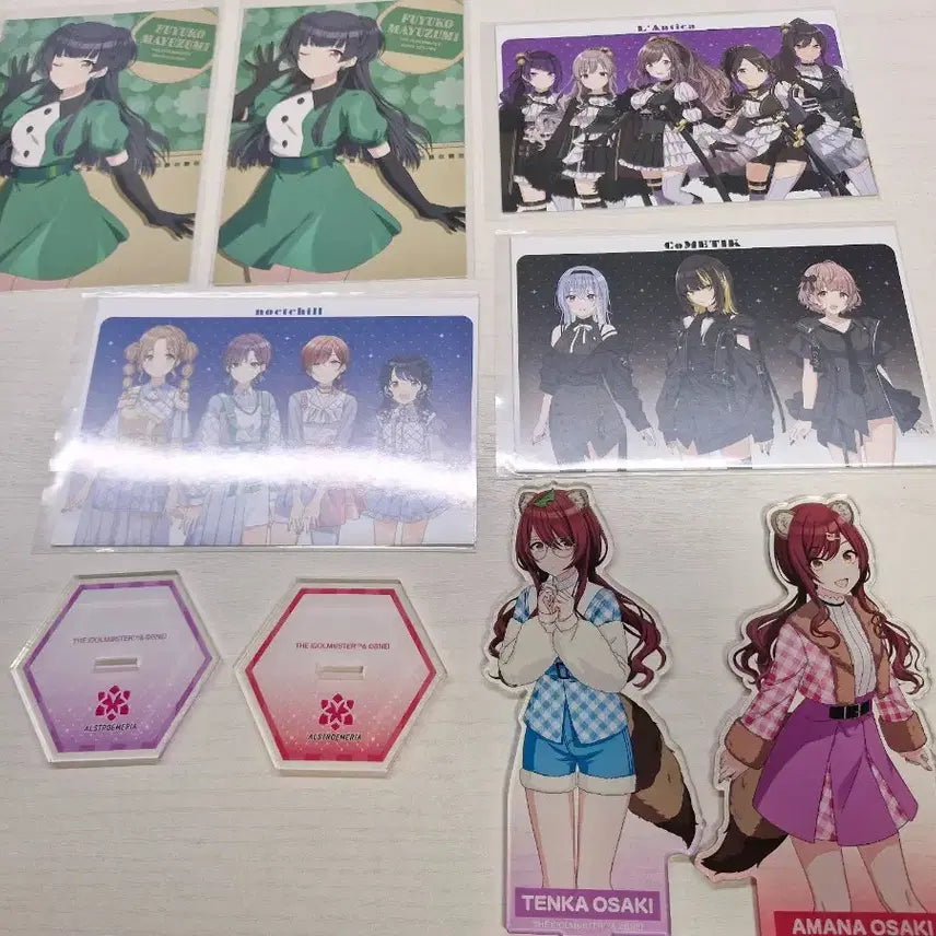 [BUNJANG] Idolmaster Shiny Colors Aman Amasaki Tenka Acrylic Stand Bundle Set / 아이돌마스터 샤니마스 오사키 아마나 텐카 아크릴 스탠드 일괄