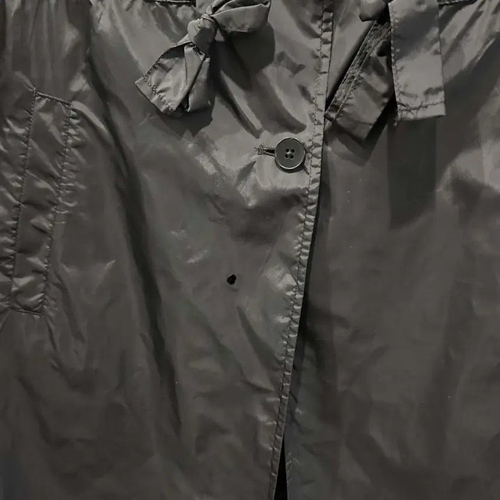 [BUNJANG] Vintage Nylon Midi Jacket / JPN VINTAGE 나일론 미디 자켓 스트링 투포켓 디테일 블랙